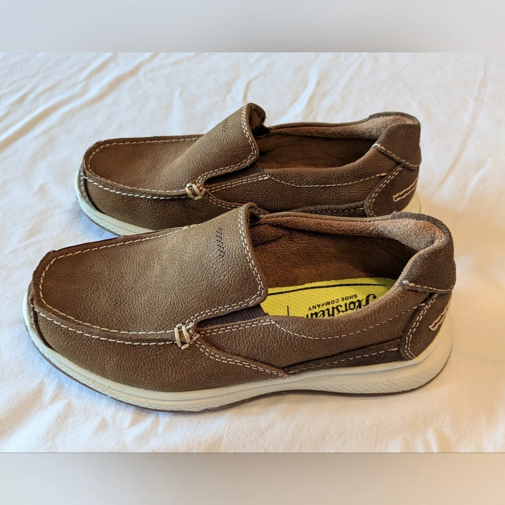 NWOT Boys Florsheim Great Lakes Moc Slip-On Casual Loafers